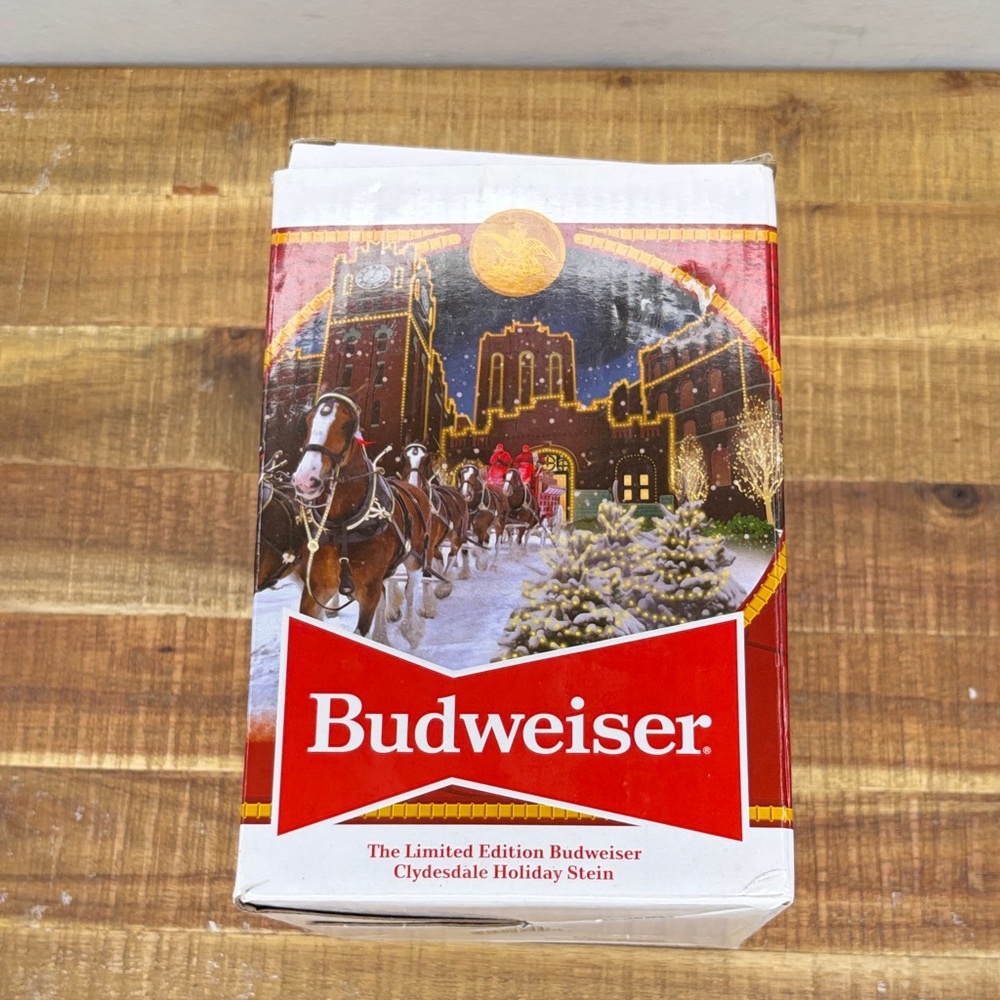 New In Box Budweiser 41st Anniversary Edition Brewery Lights Collectible Stien